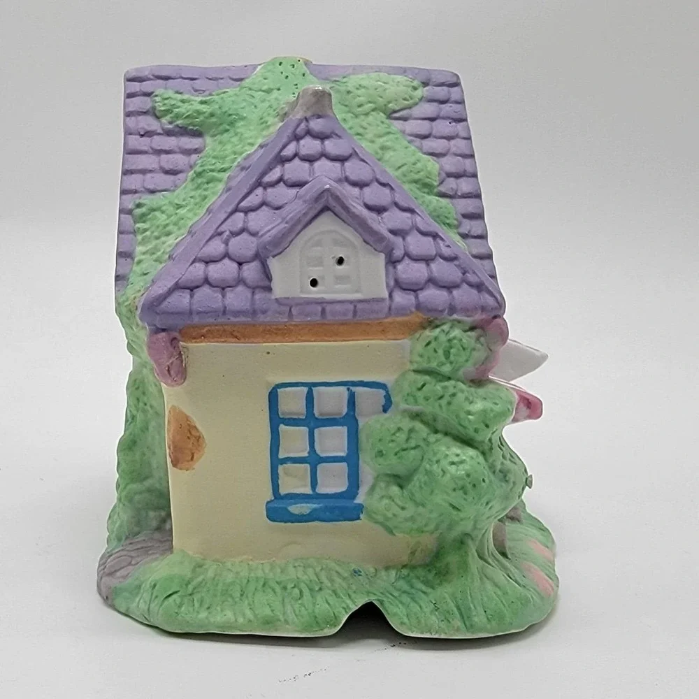 Easter Bunny Flower Shop Mervyn's 1994 Village Square Lighted House Cottages